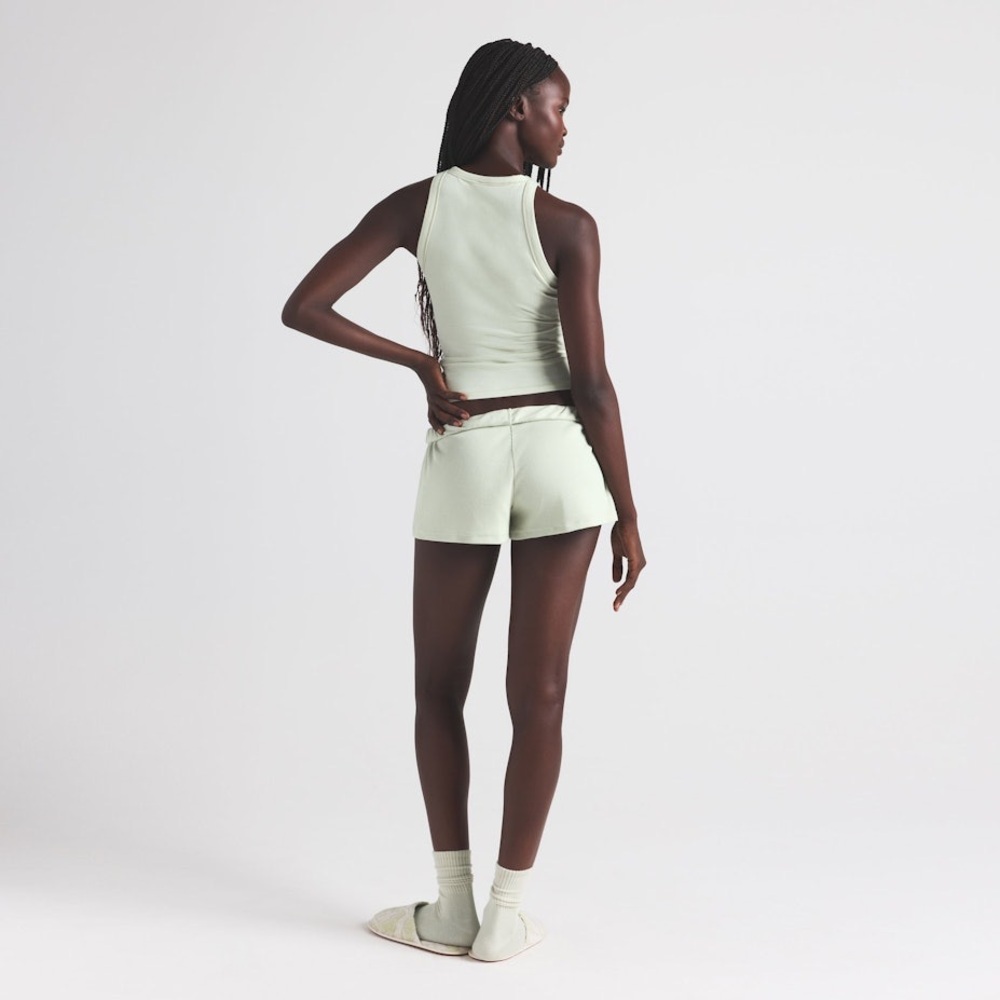 NWT Skims Cotton Rib Loose Shorts in Spearmint/Mint Green Size XL - Picture 3 of 14